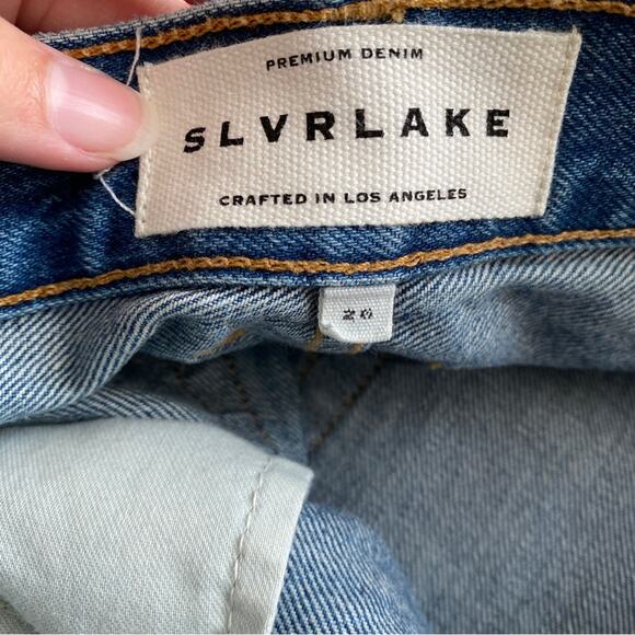 NEW SLVRLAKE Beatnik Distressed Slim Straight Jeans 26 - Picture 3 of 6